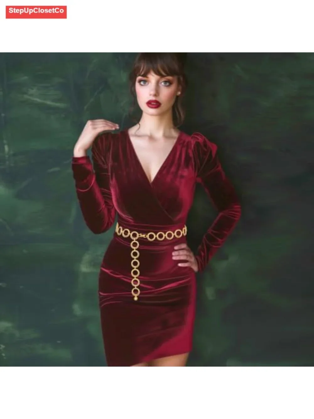 Metal O-Ring Waist Chain Belt for Women Dressy Circle Chain Belt Accessory